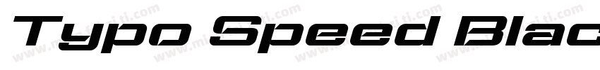 Typo Speed Black Dem字体转换